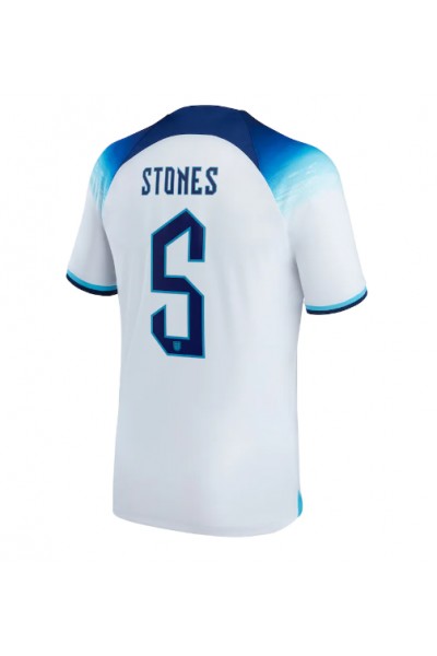Fotbalové Dres Anglie John Stones #5 Domácí Oblečení MS 2022 Krátký Rukáv